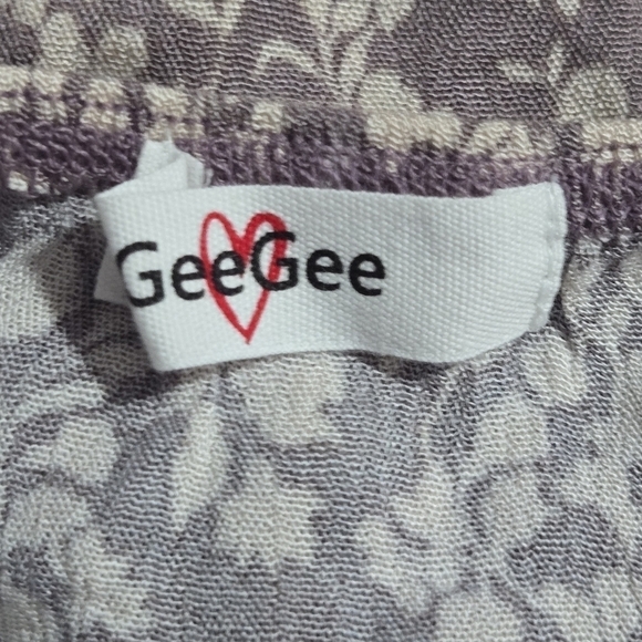 Gee Gee Womens Maeve Pink Floral Off Shoulder Tiered Bell Sleeve Blouse Size 1XL - Picture 5 of 6